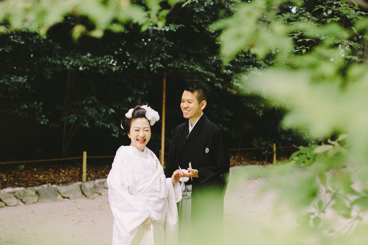 結婚式　写真　ウェディングフォト　下鴨神社　