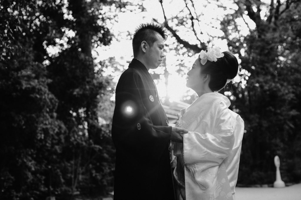 結婚式　写真　ウェディングフォト　下鴨神社　